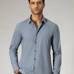 Banana Club Men Relaxed Slim Fit Opaque Casual Shirt-picture-45