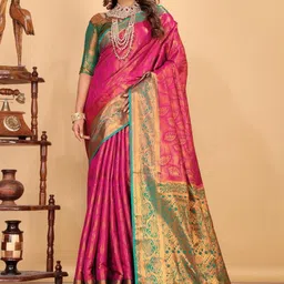 jayant creation Pink Art Silk Barasi Sarees-picture-6