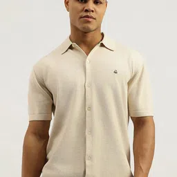 United Colors of Benetton Spread Collar Pure Cotton Casual Shirt-picture-16