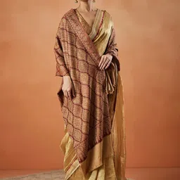 Pashmoda Women Paisley Woven Design Shawl-53