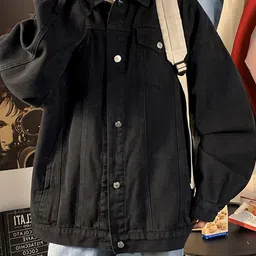 StyleCast Men Black Solid Denim Jacket-picture-28