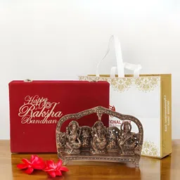 INTERNATIONAL GIFT Brown Laxmi Ganesh Saraswati Religious Idol Showpiece-image-25