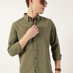 Thomas Scott Men Smart Slim Fit Opaque Casual Shirt-image-97