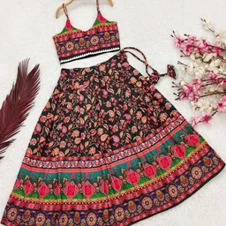 Shoryam Fashion Girls Viscose Rayon Ready to Wear Lehenga Choli-picture-35