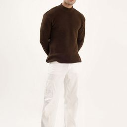 Kveto style redefined Men Geometric Self Design High Neck Pullover-image-54