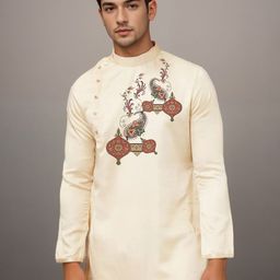 PulseIQ Men Ethnic Motifs Printed Straight Kurta-picture-46