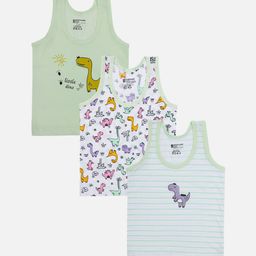 Bodycare Infant Boys Pack Of 3 Assorted Innerwear Vests IIBSR1196-PK001-7