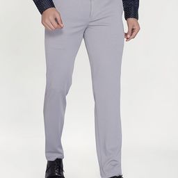 THE BEETEL HOUSE Men Relaxed Regular Fit Mid-Rise Formal Trousers-picture-23