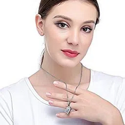 J.S ENTERPRISES Heart Shaped Pendants with Chains image 2