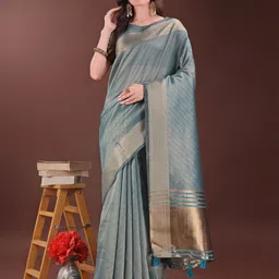 KALINI Woven Design Zari Organza Designer Saree-image-81