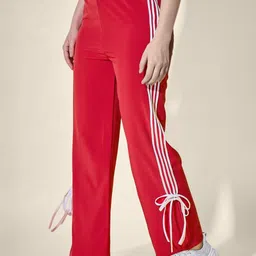 CORSICA Women Red Polyester Track Pants-image-94