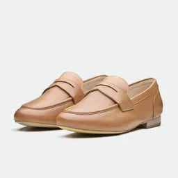 Oroh Men Lightweight Leather Round Toe Loafers-picture-37