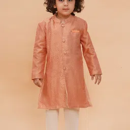 PICCOLO Boys Regular Pure Silk Kurta with Pyjamas-image-37
