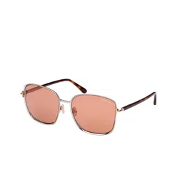 Tom Ford Women Square Sunglasses with UV Protected Lens FT1029 57 12G-picture-29