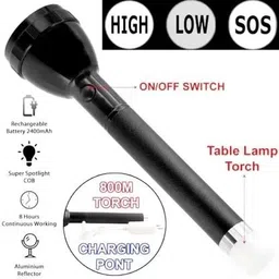 zeno volt 9050 Dual Mode Power Full Led Rechargeable Long Range Up to 1Km t 12 hrs Torch-picture-25