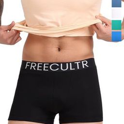 FREECULTR Pack Of 5 Premium Snug Trunks FC-CTN-T-BLK-BRB-WHT-HOG-SBL-05_S-picture-21
