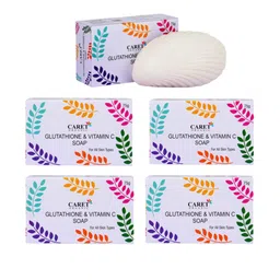 CARET ORGANIC Set Of 5 Glutathione & Vitamin C Skin Lightening Soap-75g Each-27