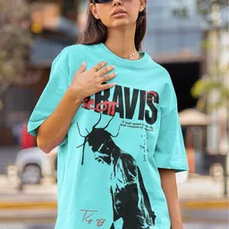CAPTCHA Typography Printed Round Neck Drop-Shoulder Sleeves Cotton Oversized T-shirt-picture-6
