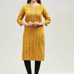COTTON CULTURE Women Embroidered Kurta-picture-24