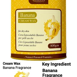 KURAIY Set Of 2 Banana & Strawberry Cream Wax For Dry Skin - 800 g Each image 2