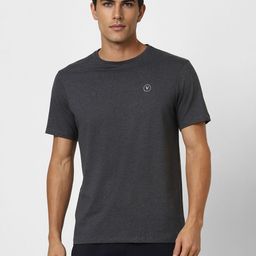 Van Heusen Flex Men Solid Round Neck Cotton T-shirt-image-24