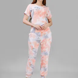 Vegles Dyed Round Neck T-Shirt With Joggers-picture-39