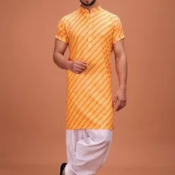 SHIWAM ETHNIX Floral Printed Band Collar Cotton Straight Kurta-image-46