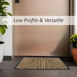 Kuber Industries Grey Chevron Rectangular Anti-Skid Doormats image 4