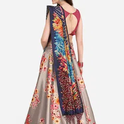 Kaizen TEXO FAB Printed Semi Stitched Lehenga & Unstitched Blouse With Dupatta image 5
