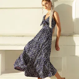 STYLECAST X KASSUALLY Women Ethnic Motifs Printed Maxi Dress-image-36