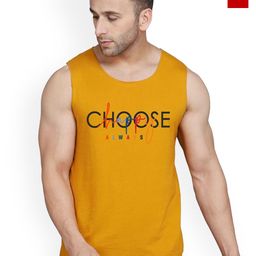 SLOWLORIS Pack Of 2 Printed Gym Vests VSL26 CMB(CHS MUSTARD)(GYM RED)-image-91