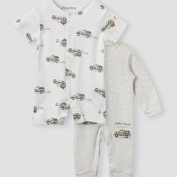 Juniors by Babyshop Boys Pack of 2 Printed Sleepsuit-image-77