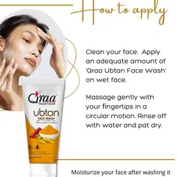 Qraa Set Of 3 Ubtan Face Wash Scrub & Face Pack image 5