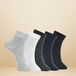 MJE Unisex Pack Of 5 Everyday Lightweight Ankle-Length Socks-image-43