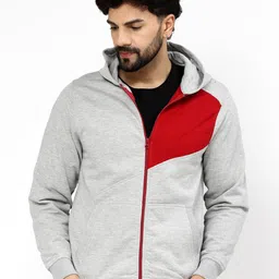 Kalt Men ColourblockedFront-Open Sweatshirt-picture-5