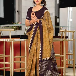 LeeliPeeri Designer Ethnic Motifs Block Print Saree-8