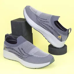 Aqualite Men Woven Design Slip-On Sneakers-image-74
