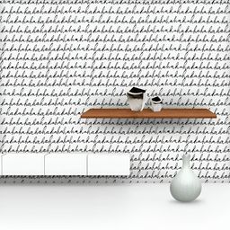 ArtzFolio White & Black Printed UV Resistant Wallpaper-image-95