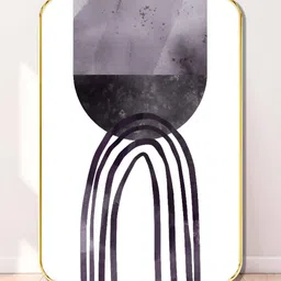 SAF White & Grey 1 Piece Wood Abstract Wall Paintings-12
