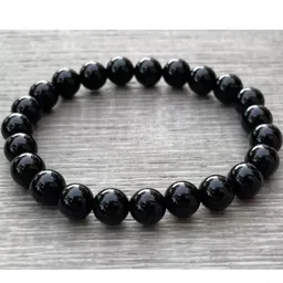 Rodya Unisex Brass Elasticated Beaded Bracelet-17