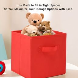 Aura Green Set Of 3 Square Foldable & Multipurpose Wardrobe Storage Box image 4