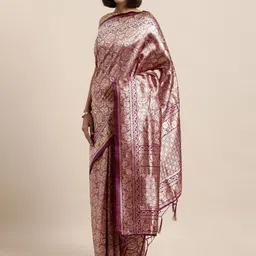 SHADOW & SAINING Woven Design Zari Banarasi Saree-image-63