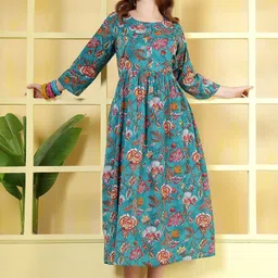 KEIYONA Floral Print Fit & Flare Maxi Dress-picture-23
