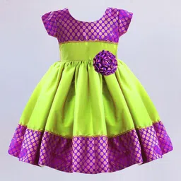 STANWELLS KIDS Colourblocked Fit & Flare Dress-image-85