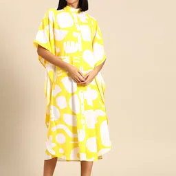 MABISH by Sonal Jain Women Printed Kaftan with pockets Nightdress-image-63