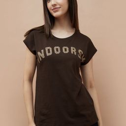 Ginger by Lifestyle Women Typography Printed Round Neck Cotton T-shirt-picture-42