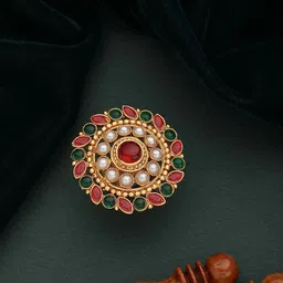 Anouk Gold-Plated Stone Studded Finger Ring-40