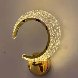 KINIS Gold-Toned & White Metal Quirky Frustum Shaped Wall Lamp-18