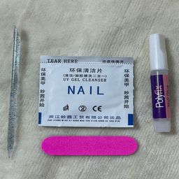 AMOK STORE Set Of 24 Artificial Nails With Glue, Wooden Stick & Nail Filer-image-59