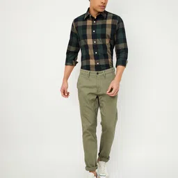 max Men Buffalo Checks Checked Casual Shirt-image-50